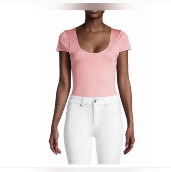 Alice + Olivia Jenara Cap Sleeve Bodysuit in Pink SIZE SMALL NWT - Picture 9 of 12